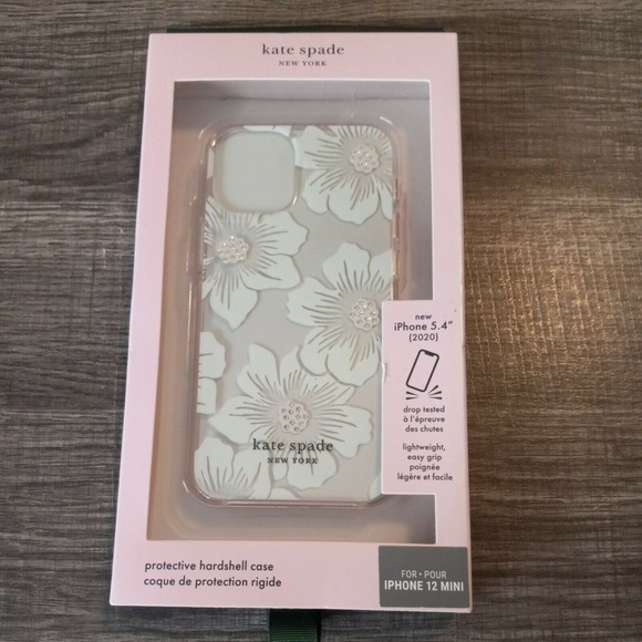 Kate Spade - Hardshell Case for Apple iPhone 12 Mini - Hollyhock Floral - Picture 2 of 5